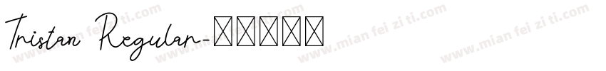 Tristan Regular字体转换